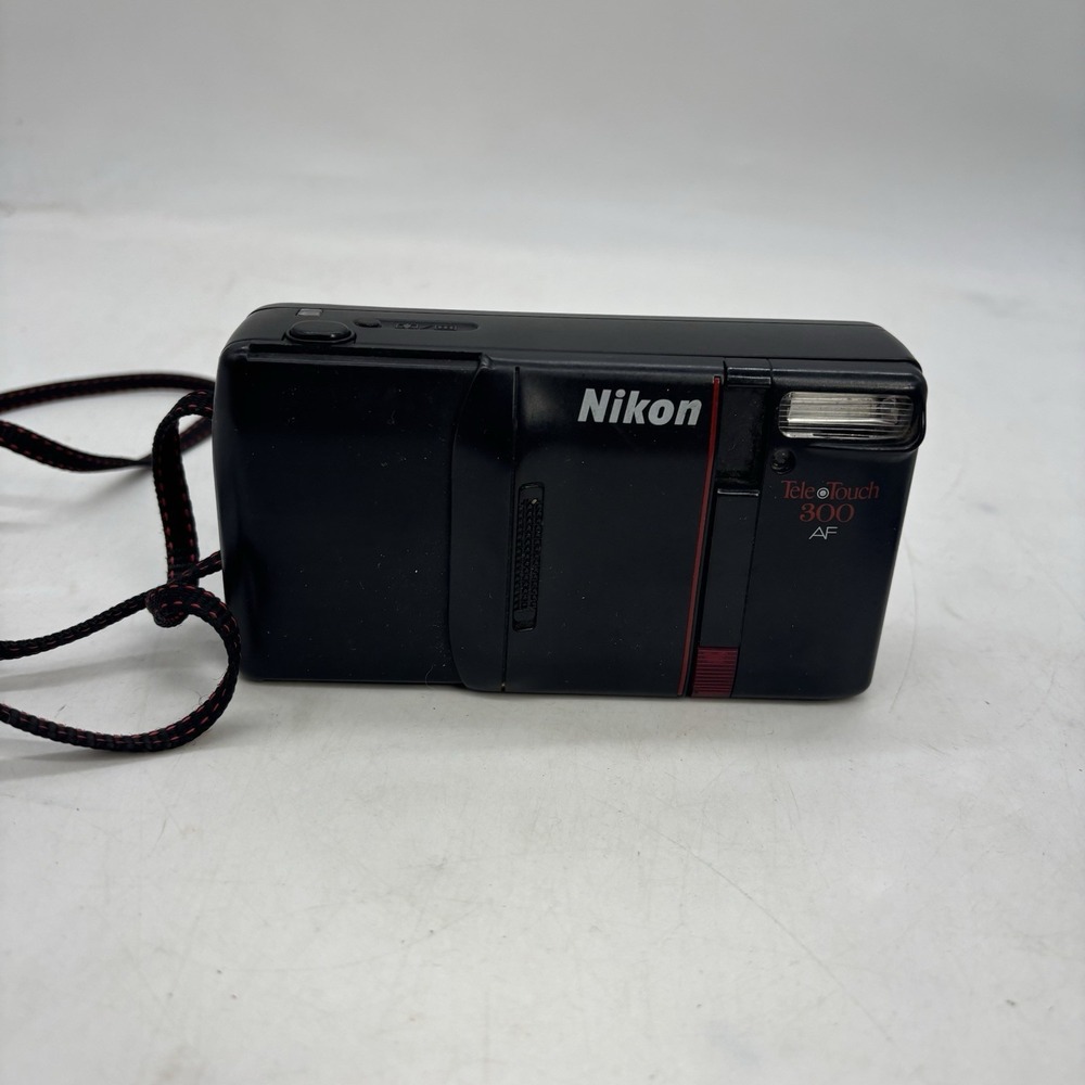 Nikon Tele Touch 300 AF Point & Shoot 35mm Film Camera 35-55mm Macro Lens